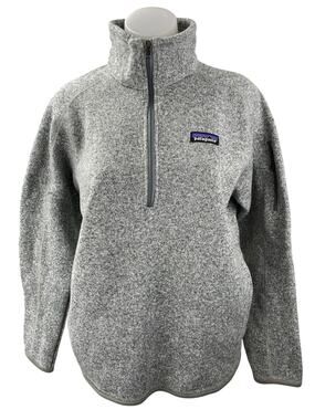 Patagonia Better Gray Fleece Half Zip Long Sleeve Sweatshirt Sweater Top Size L
